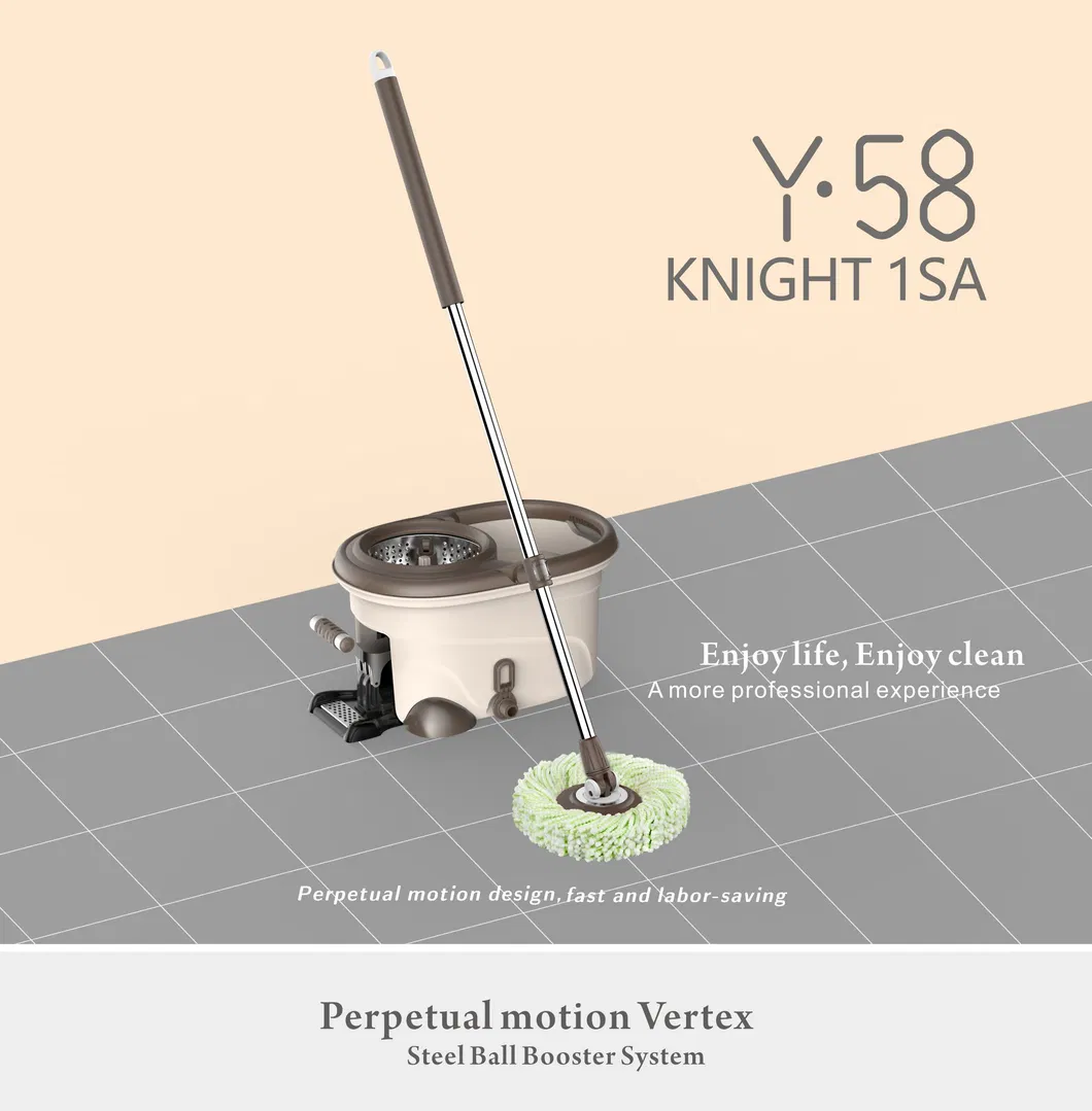 Pedal Mop 360 Spin Mop Magic Mop Microfiber Mop Floor Mop Clean Mop Easy Spin Mop Kitchen Products Bucket Mop Clean Tool Stainless Steel Bucket Mop