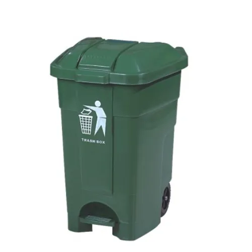 PP Pedal Waste Bin 70liter Mobile Trash Bin Wastebasket Mv-70A-1