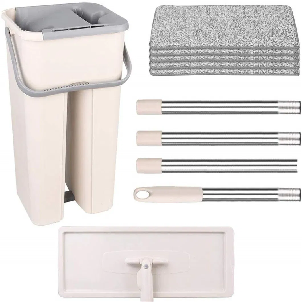 Professional Manufacturer of Hand Free Easily Cleaning Microfiber Flat Mop