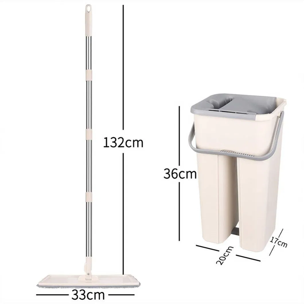 Professional Manufacturer of Hand Free Easily Cleaning Microfiber Flat Mop