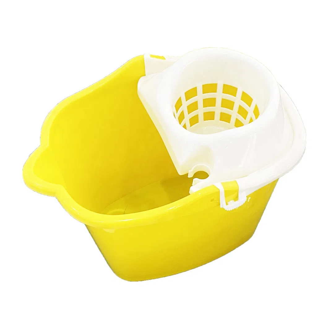 Public Place Industry 20L 24L 32L 36L Plastic Mop Bucket Wringer Cleaning Trolley