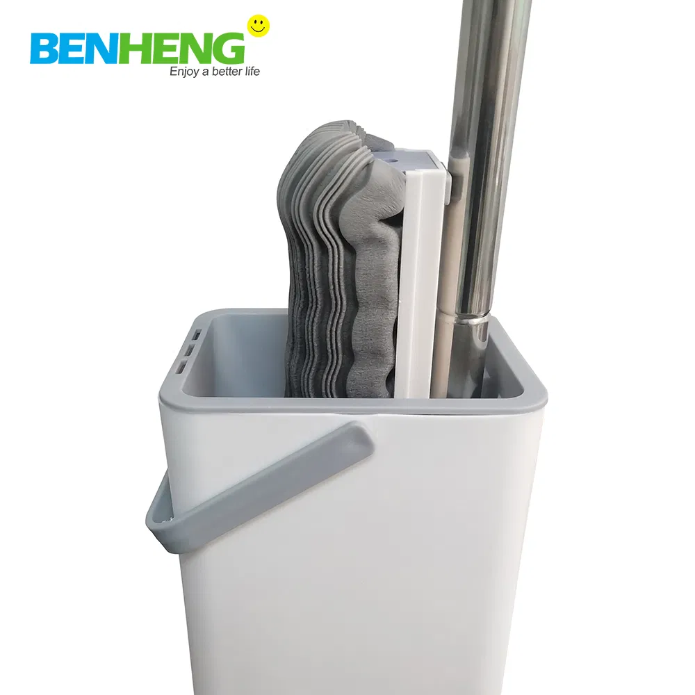 PVA Sponge Mop with Self-Washing and Squeeze Drying Bucket