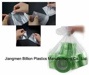 Recycled Roll Plastic Black Trash Bin Storage Garbage Bag