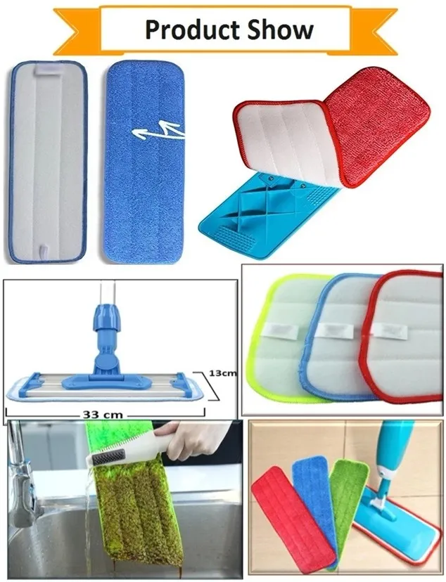 Reusable Cleaning Products Home Cleaning Mop Pad Floor Mops Refill Cloth