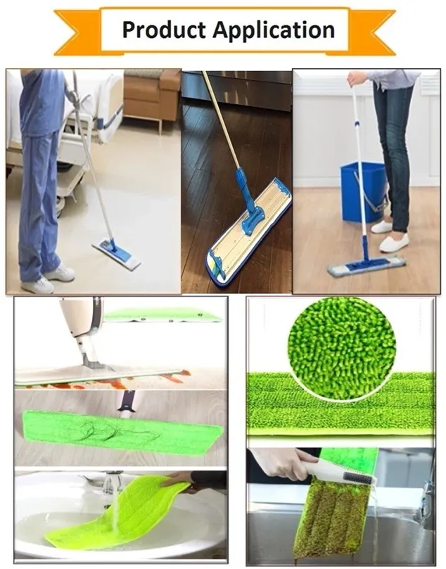 Reusable Cleaning Products Home Cleaning Mop Pad Floor Mops Refill Cloth