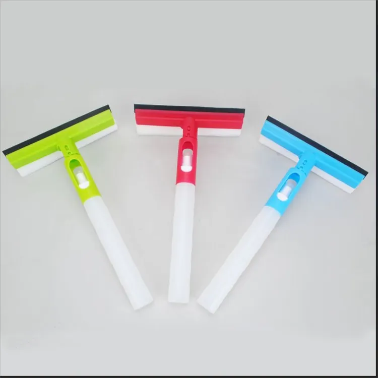 Short Handle Glass Cleaning Brush Wiper Scraper Multifunctional Window Cleaner