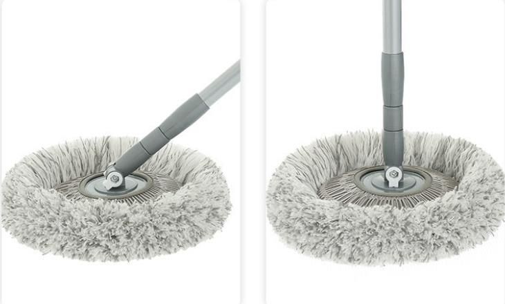 Spin Mop for Ceiling with Chenille Head Telescopic Stick