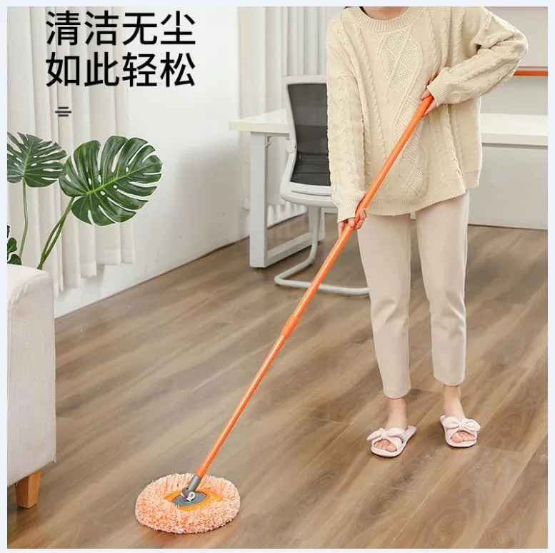 Spin Mop for Ceiling with Chenille Head Telescopic Stick