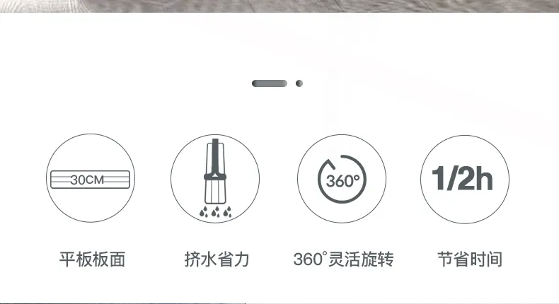 Super Absorbent and Bucket Sets Flat Mop, household Floor Cleaning Mop