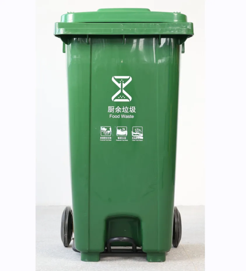 Waste Bin100L/120L/240L Customize Color Large Outdoor Public HDPE Recycle Dustbin Pedal Plastic Rubbish/Trash/Wheelie/Garbage/Waste Bins with Lid and Wheel