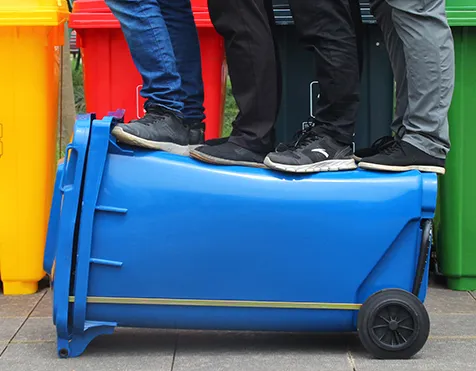 Wheelie Bin 100L/120L/240L/360L Customize Color Large Outdoor Public HDPE Recycle Dustbin Pedal Plastic Garbage/Waste/Trash/Wheelie Bins with Lid and Wheel