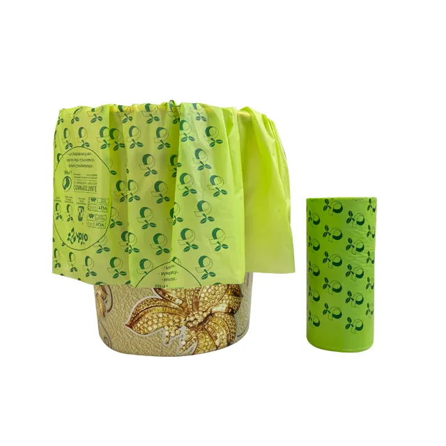 Wholesale Cornstarch Based Eco Friendly Compostable Biodegradable Trash Bags