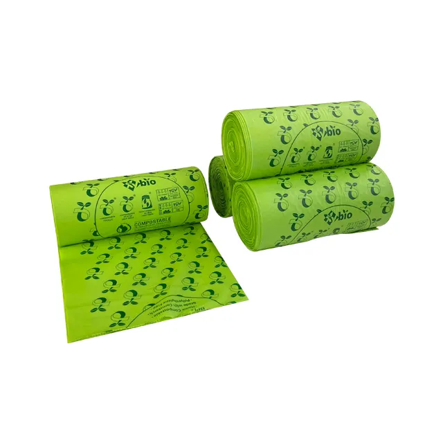 Wholesale Cornstarch Based Eco Friendly Compostable Biodegradable Trash Bags